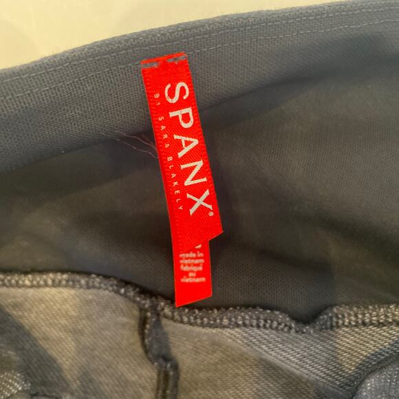 Spanx Black Gray Jeggings EUC Sz 1X Stretchy High Rise Cotton Polyester - Picture 6 of 15